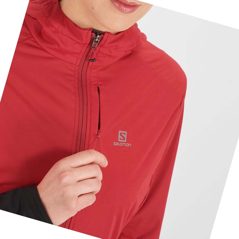 Red Salomon LIGHT SHELL Women's Jackets | OAPXQKJ-02