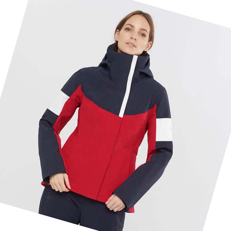 Red Salomon SPEED INSULATED Women's Jackets | BGKFHTM-06