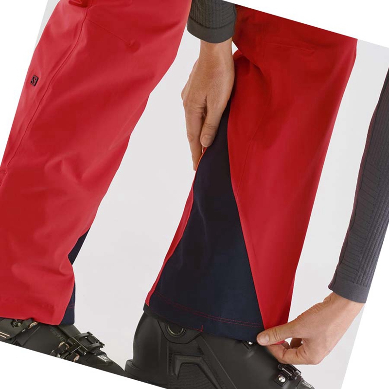 Red Salomon THE BRILLIANT Women's Ski Pants | GPYXJOU-60