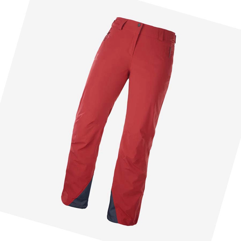 Red Salomon THE BRILLIANT Women\'s Ski Pants | GPYXJOU-60