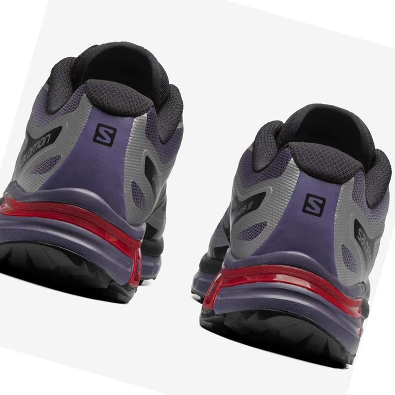 Silver / Purple Salomon XT-WINGS 2 Women's Sneakers | UXAKEOW-94