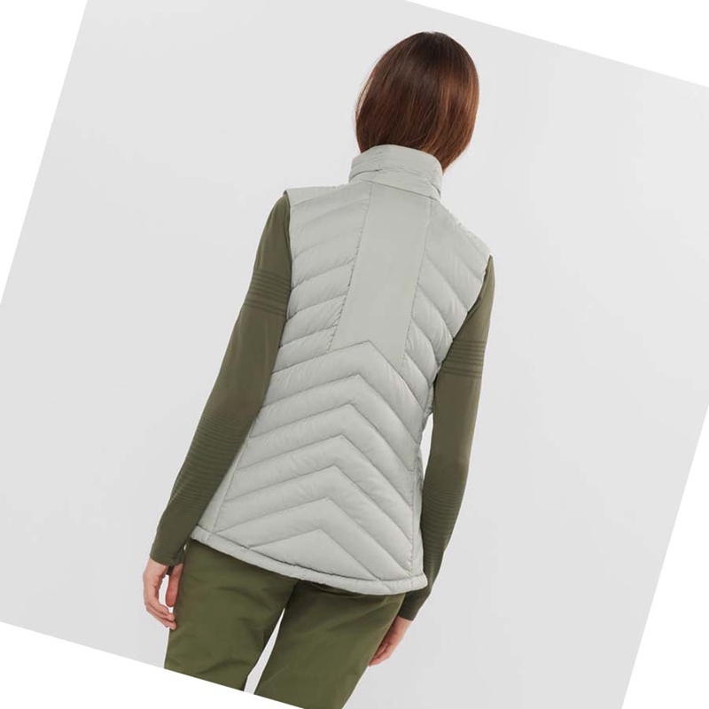 Silver Salomon ESSENTIAL XWARM DOWN INSULATED Women's Jackets | TCQWBOK-05