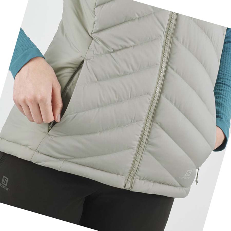 Silver Salomon ESSENTIAL XWARM DOWN INSULATED Women's Jackets | TCQWBOK-05