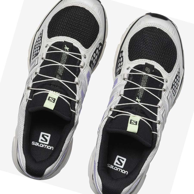 Silver Salomon X-MISSION 3 Women's Sneakers | UILBCAE-96