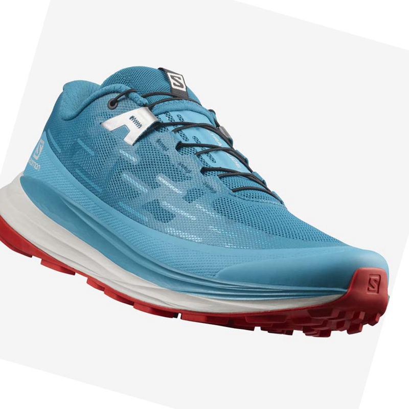 Turquoise Salomon ULTRA GLIDE Men's Trail Running Shoes | SCNDIVB-01