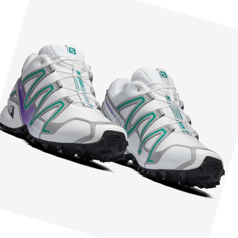 White Salomon SPEEDCROSS 3 Women's Sneakers | NBKGYDS-43