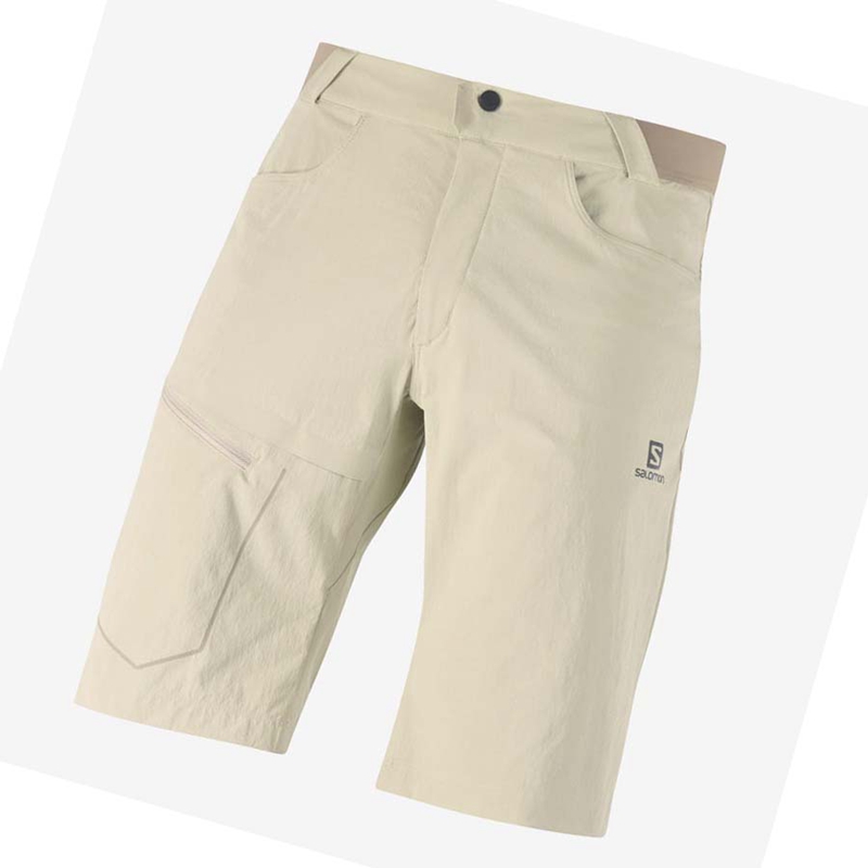 Beige Salomon WAYFARER Men's Shorts | UYGSXNO-87