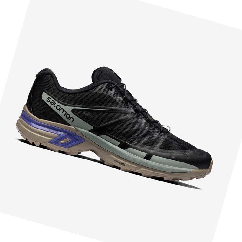 Black / Blue Salomon XT-WINGS 2 Women's Sneakers | WGESIOT-56