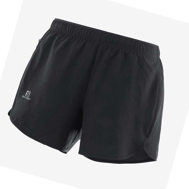 Black Salomon AGILE Women's Shorts | ZKLWXJR-01