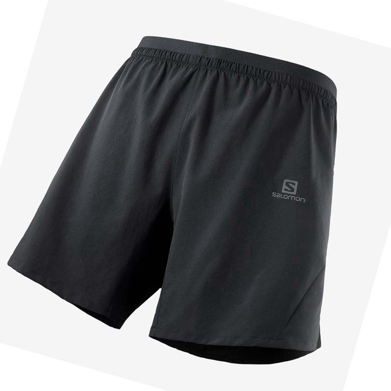 Black Salomon CROSS 7'' NO LINER Men's Shorts | LXHIEDC-23