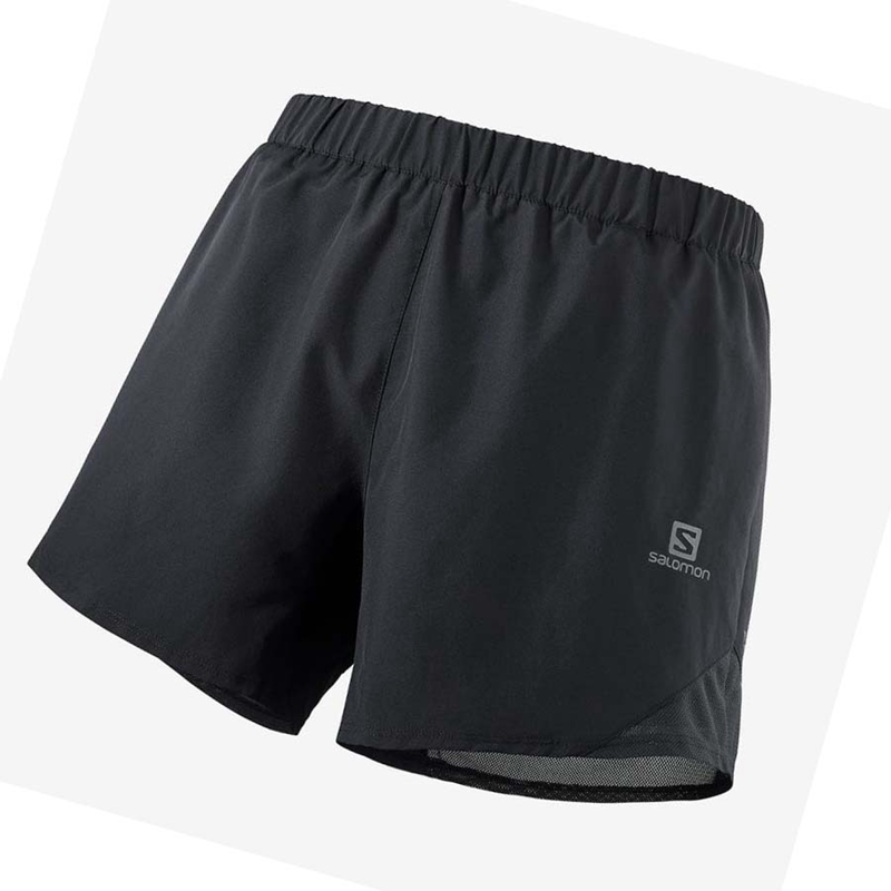 Black Salomon CROSS REBEL 5'' Men's Shorts | DLNIZGA-18