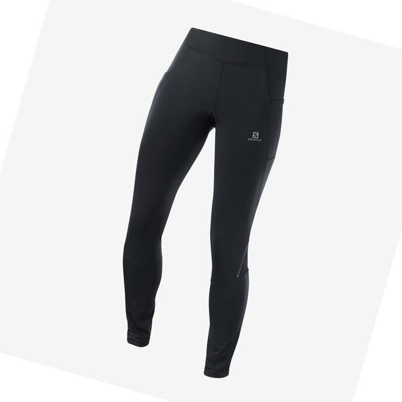 Black Salomon CROSS RUN 28'' Women's Pants | KQRSUFP-45