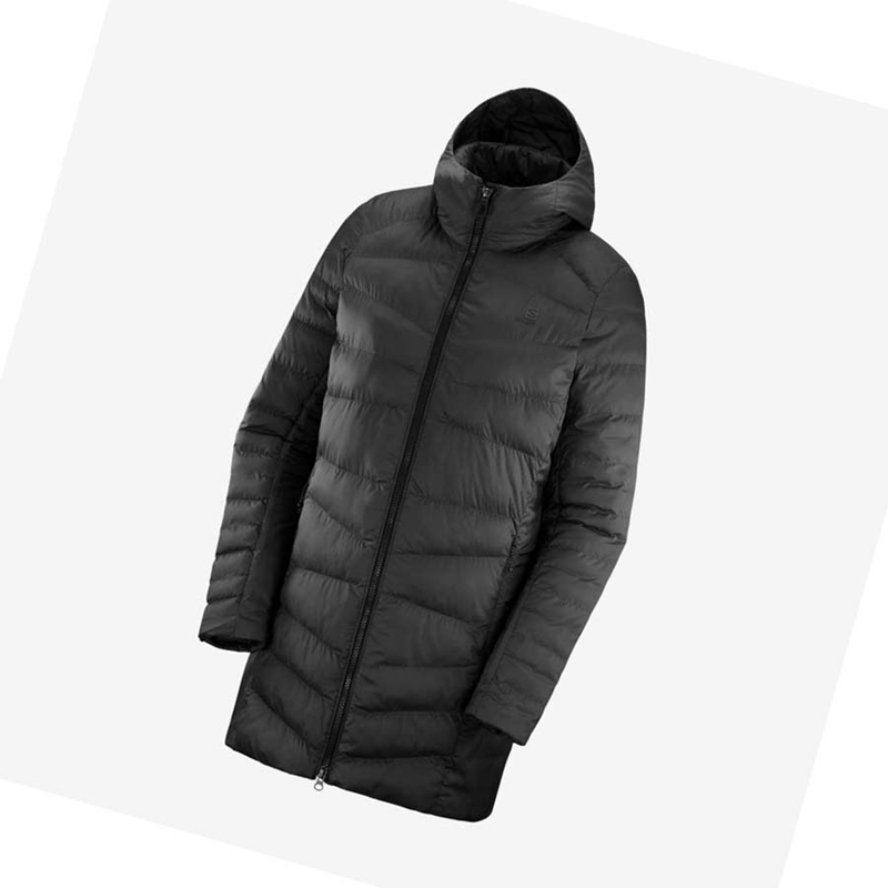 Black Salomon ESSENTIAL XWARM LONG INSULATED Women's Jackets | YMWXRGK-18