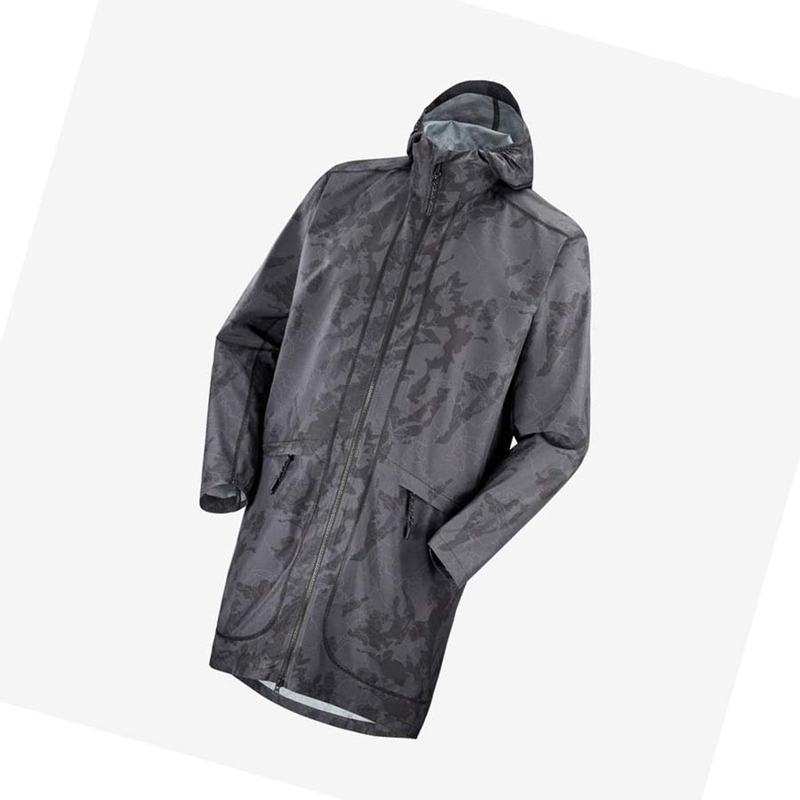 Black Salomon OUTLIFE LONG PACKABLE WINDBREAKERS Women's Jackets | UQLPEZT-08