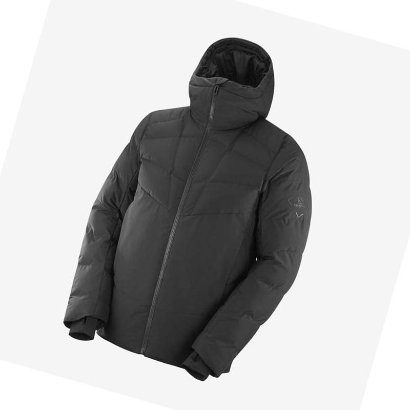 Black Salomon SNOWSHELTER Men's Ski Jackets | BSNDOTL-24