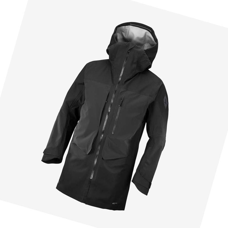 Black Salomon STANCE 3L LONG Men's Ski Jackets | LGTHBRD-98