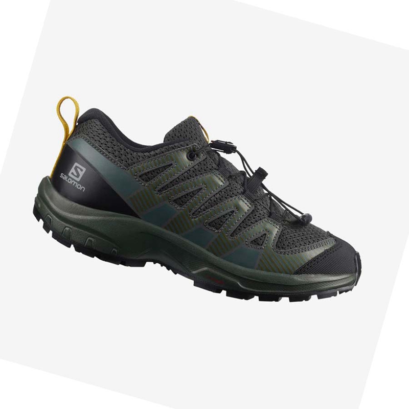 Black Salomon XA PRO V8 Kids' Hiking Shoes | LPNIQZK-43