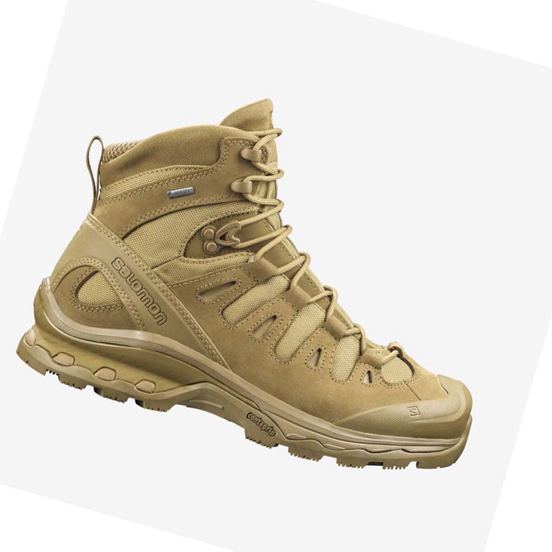 Brown Salomon QUEST 4D GORE-TEX FORCES 2 Men's Boots | ORPUGVT-01