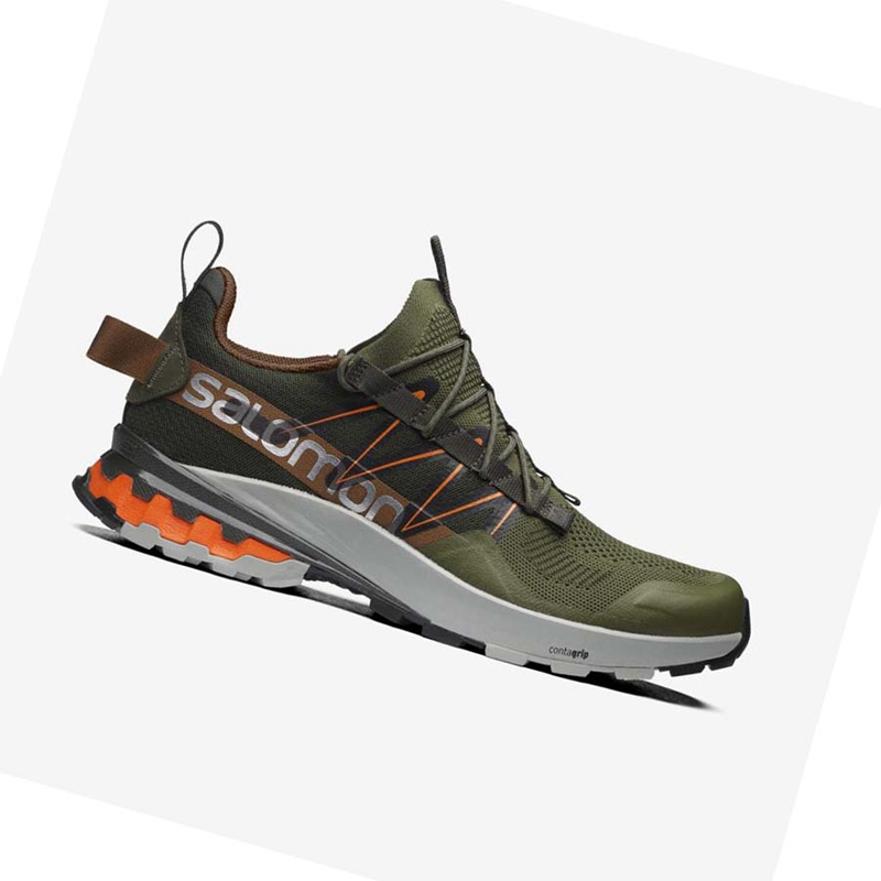 Olive / Orange Salomon XA COVER Women's Sneakers | IJDYGMW-47