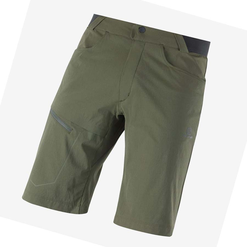 Olive Salomon WAYFARER Men's Shorts | JCAFPBE-34