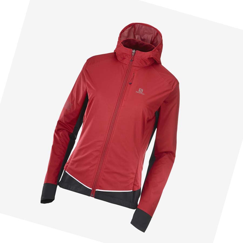 Red Salomon LIGHT SHELL Women's Jackets | OAPXQKJ-02