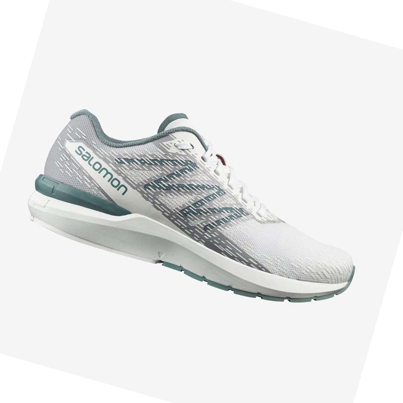 White Salomon SONIC 5 BALANCE Men's Running Shoes | MUYZTBS-58