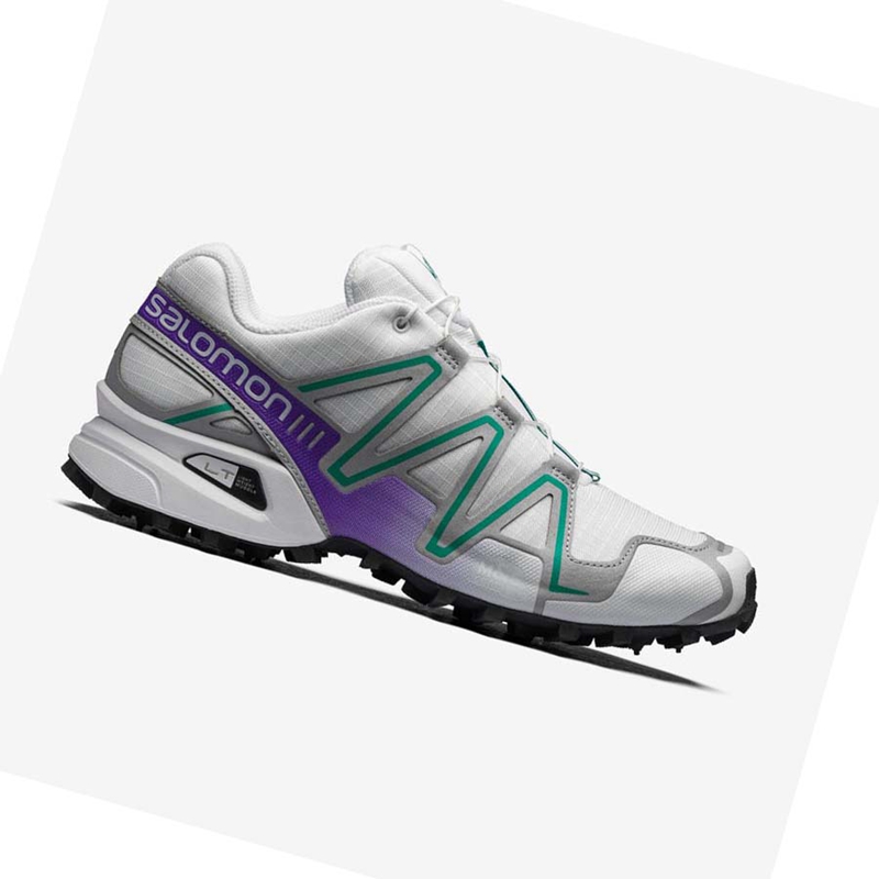 White Salomon SPEEDCROSS 3 Women's Sneakers | NBKGYDS-43