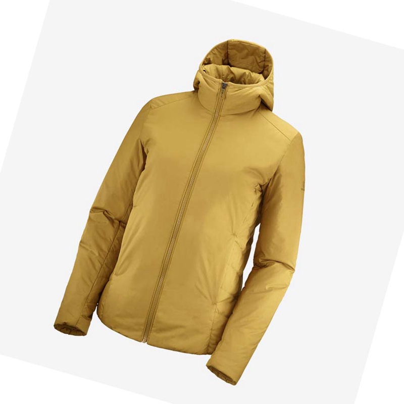 Yellow Salomon OUTRACK INSULATED Women's Jackets | UCYLFIG-80