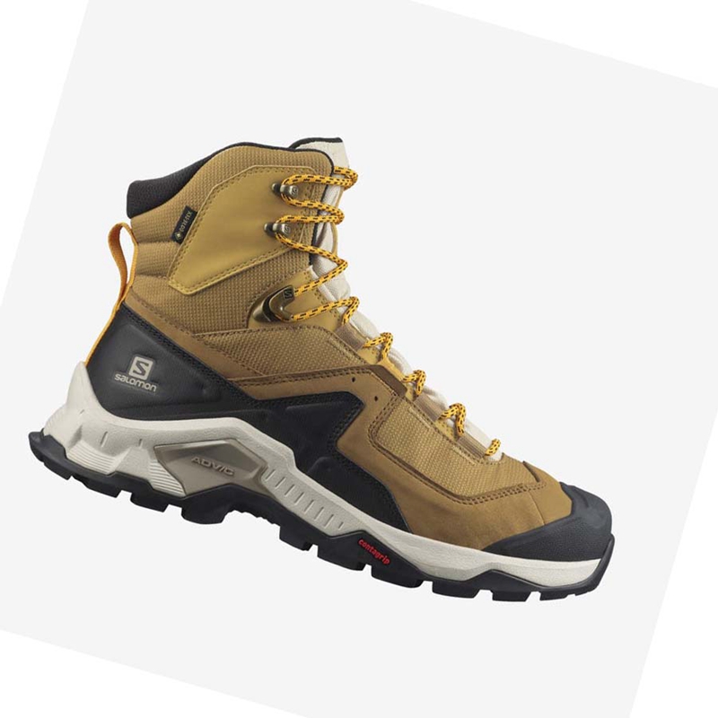 Yellow Salomon QUEST ELEMENT GORE-TEX Men's Hiking Shoes | WIRLAXB-90